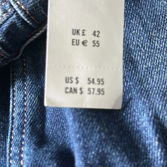 Hollister Ultra high rise Mom Jean vintage stretch 19R W34, L27 dark wash NWT - Picture 11 of 12